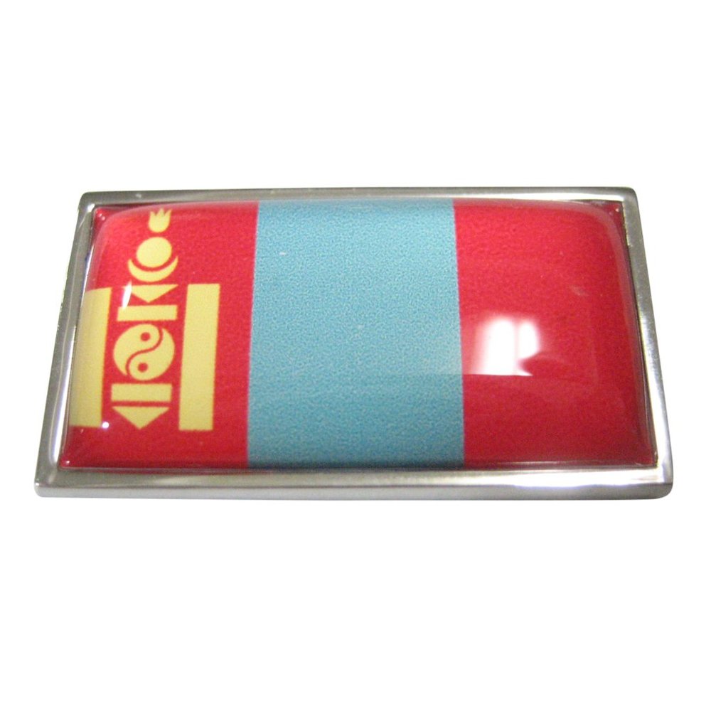 Thin Bordered Mongolia Flag Magnet - image 1